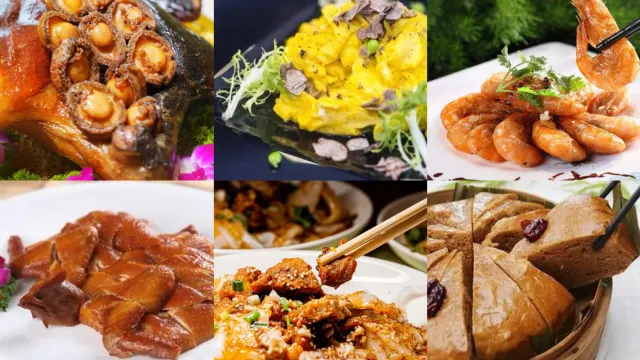 黑松露乾坤燒鵝燴鮑魚宴