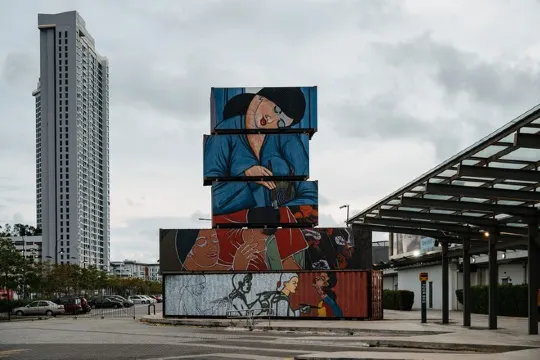 藝術貨櫃壁畫
