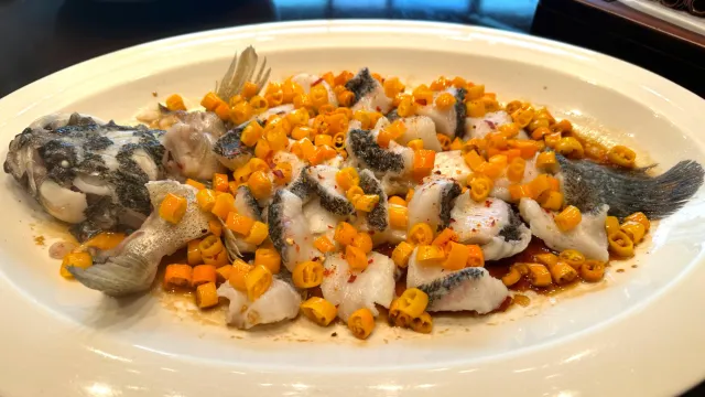 黃貢椒油浸筍殼魚