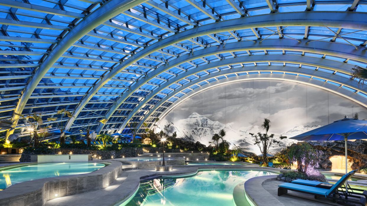 九寨天堂洲際酒店天浴湯池