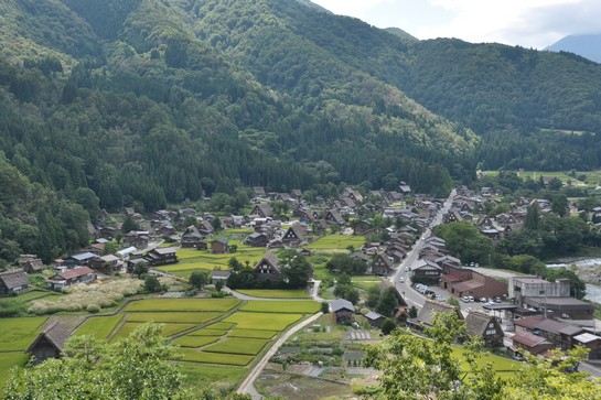 白川鄉 展望台景
