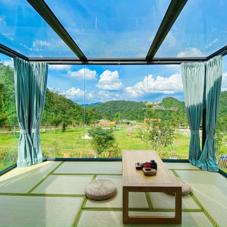 《夢幻星空秘景~獨立別墅星空玻璃房》中國國家級~嶺南避暑勝地「低10度生活」「新豐嶺南紅葉世界」「煙雨茶田」「天空之鏡~天梯」「霍比特小屋」|蔥油果園雞+沙參玉竹燉老鴨宴|新豐美景純玩3天團