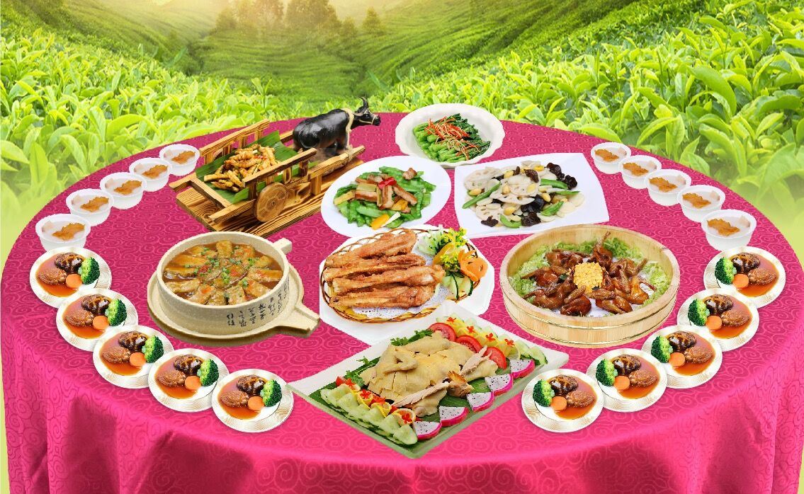 黑松露五頭鮮鮑扣花菇(位上)+花膠響螺湯(位上)