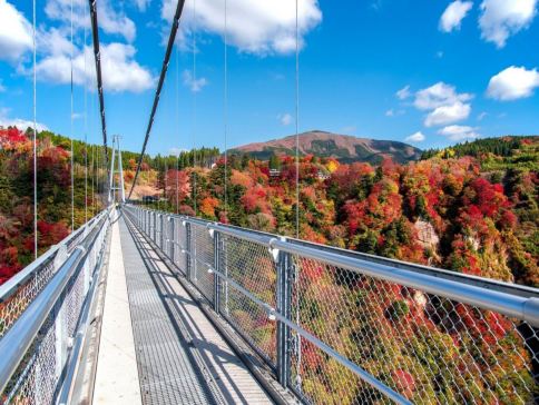 九州の秋 6天賞楓溫泉之旅 賞紅葉名所( 九重夢吊橋、夢幻湖泊~金鱗湖、「米芝蓮景點推介」太宰府~天滿宮、糸島+「賞紅葉名所」雷山千如寺)、御船山樂園紅葉祭/ 武雄温泉樓門
九州の秋 6天賞楓溫泉之旅 賞紅葉名所( 九重夢吊橋、夢幻湖泊~金鱗湖、「米芝蓮景點推介」太宰府~天滿宮、糸島+「賞紅葉名所」雷山千如寺)、御船山樂園紅葉祭/ 武雄温泉樓門