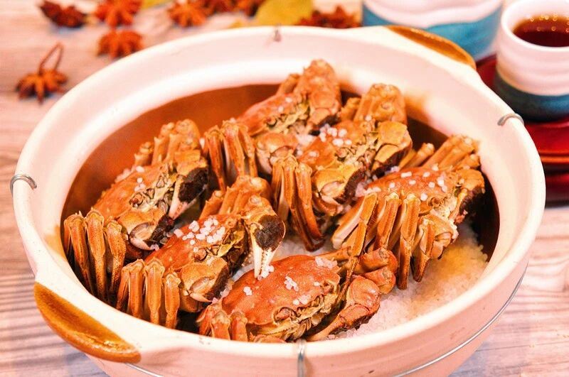 正宗陽澄湖大閘宴(蟹堂弄花雕醉蟹(保證蟹乸3両重(位上)+鹽炙金秋大閘蟹(保證公蟹3.5両重(位上))