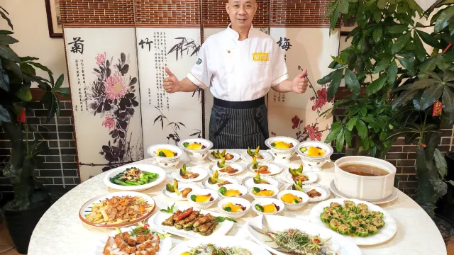 【(位上)貝貝瓜燴鮑魚 +(位上)紅腰豆燴花膠宴】