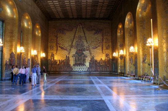 斯德哥爾摩市政廳-黃金大廳