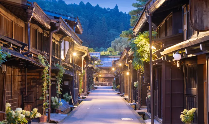 高山三町筋老街的江戶時代商家建築