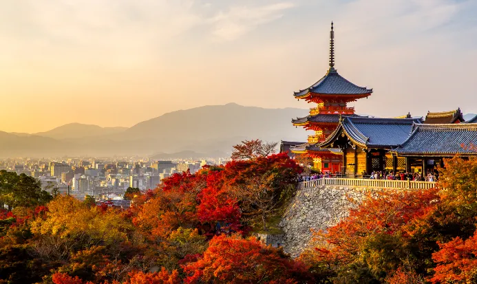 京都清水寺本堂一帶嘅經典風景 京都清水寺本堂一帶嘅經典風景