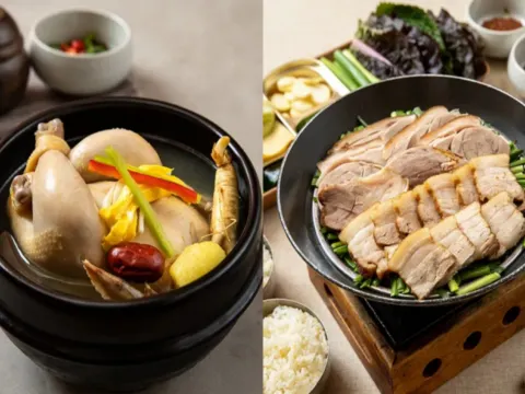 元奶奶包飯搭配朝鮮族人蔘雞湯