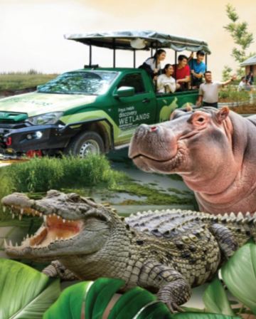 新加坡+馬來西亞 5天自然生態之旅《水上主題公園Gamuda Cove Splash Mania + 巴雅英達濕地公園+Desaru Fruit Farm 品嚐時令水果》