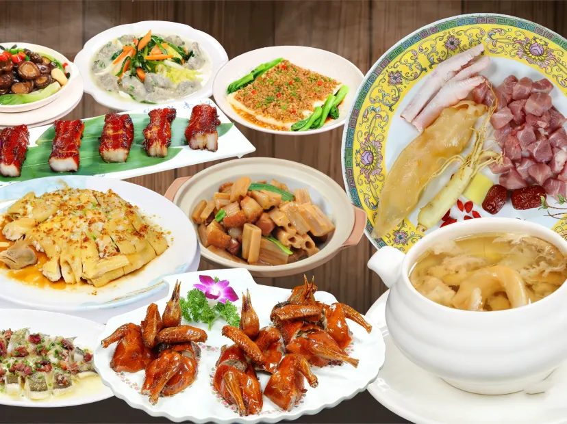 長白山人參燉花膠雞(位上)+生炸石岐乳鴿(每人半隻)