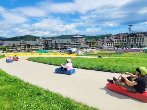 平昌+首爾6天親子之旅 ※2晚Alpensia Resort PyeongChang+OCEAN 700溫泉水上樂園+LugeLand斜坡滑車、大關嶺天空牧場、江村Rail Bike、樂天世界+水族館