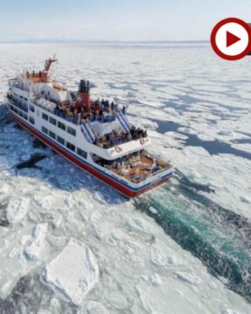 北海道最北端~道東、道北 7天冬日玩樂之旅  破冰船流冰之旅、「日本最北端」宗谷岬、日本最北車站～稚內車站、稚內防波堤、野寒布岬