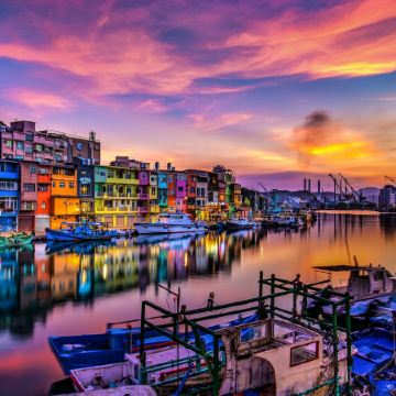 台北+礁溪 美景溫泉5天寫意之旅 八斗子車站、深澳漁港海天步道+潮境公園、正濱漁港彩色屋、淡水漁人碼頭、幾米廣場、全日自由活動 *再減-$160憑指定中銀咭推廣碼【BOC160A3】