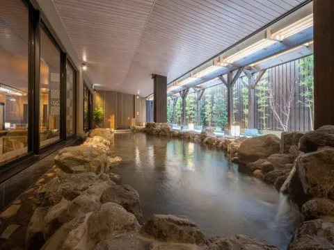 梅小路 花傳抄 溫泉酒店 大浴池「水明之湯」（女子露天浴池）