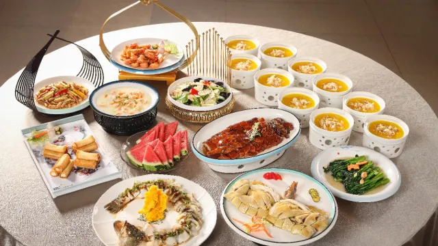 (位上)金湯蟹皇魚翅羹+大鵬展翅果園雞