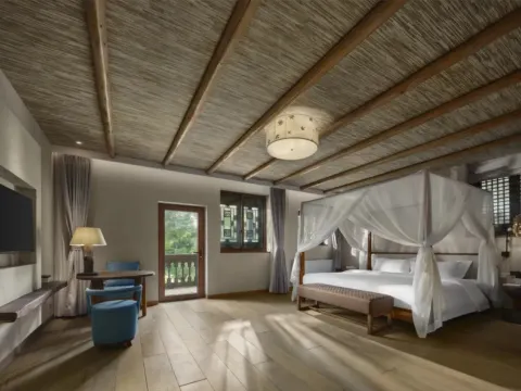 烏江寨竹瀾水寨 陽台大床房