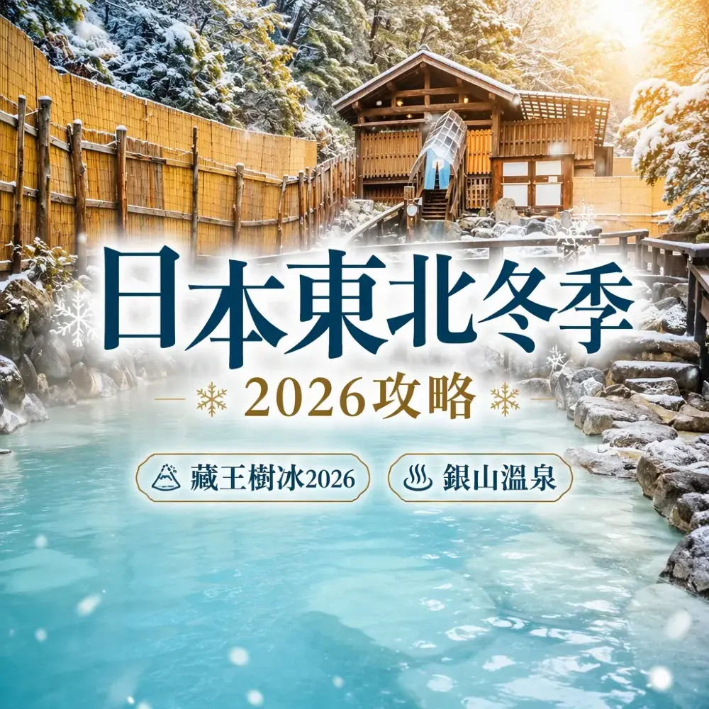 藏王樹冰2026|日本東北冬季銀山溫泉雪見列車攻略