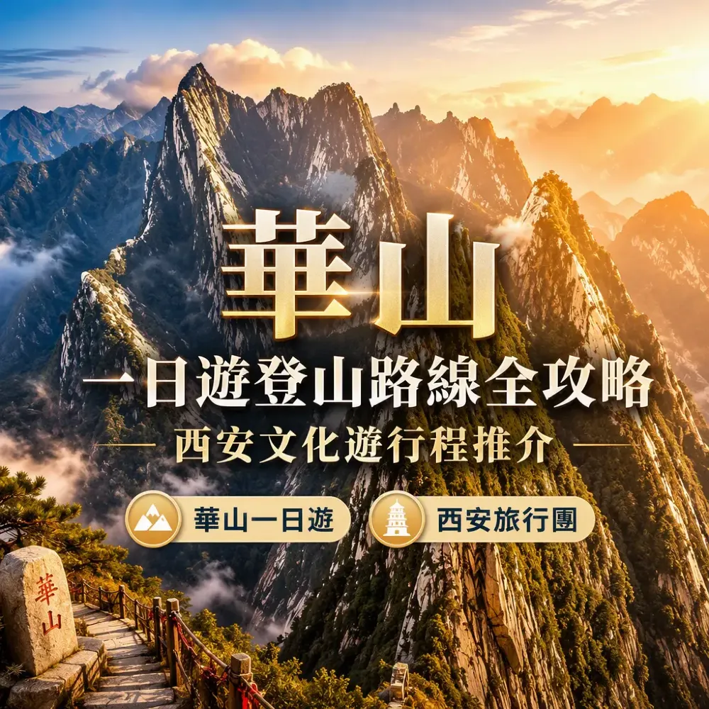 華山一日遊登山路線攻略｜西安文化遊行程推介