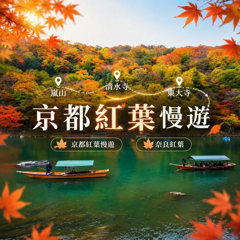 京都奈良紅葉慢遊路線｜嵐山清水寺東大寺攝影攻略