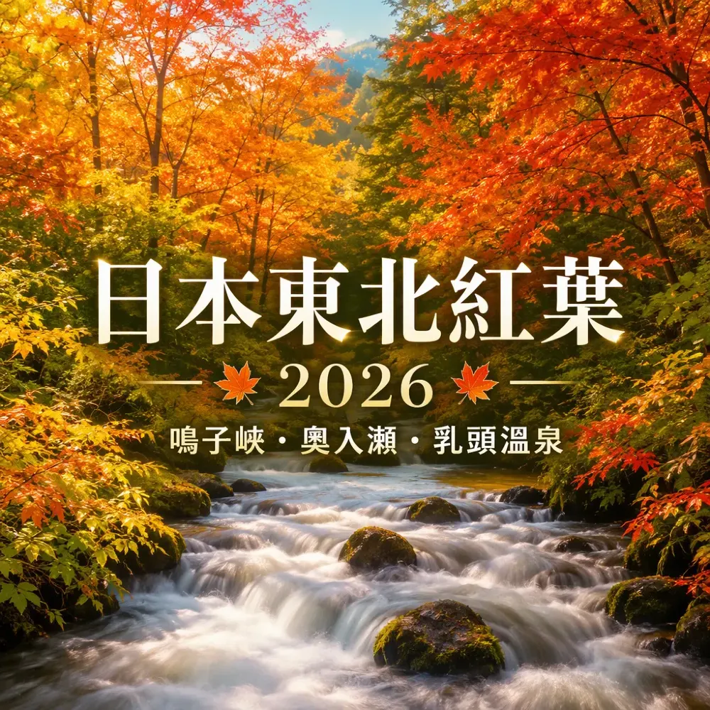 日本東北紅葉2026攻略｜奧入瀨溪流乳頭溫泉