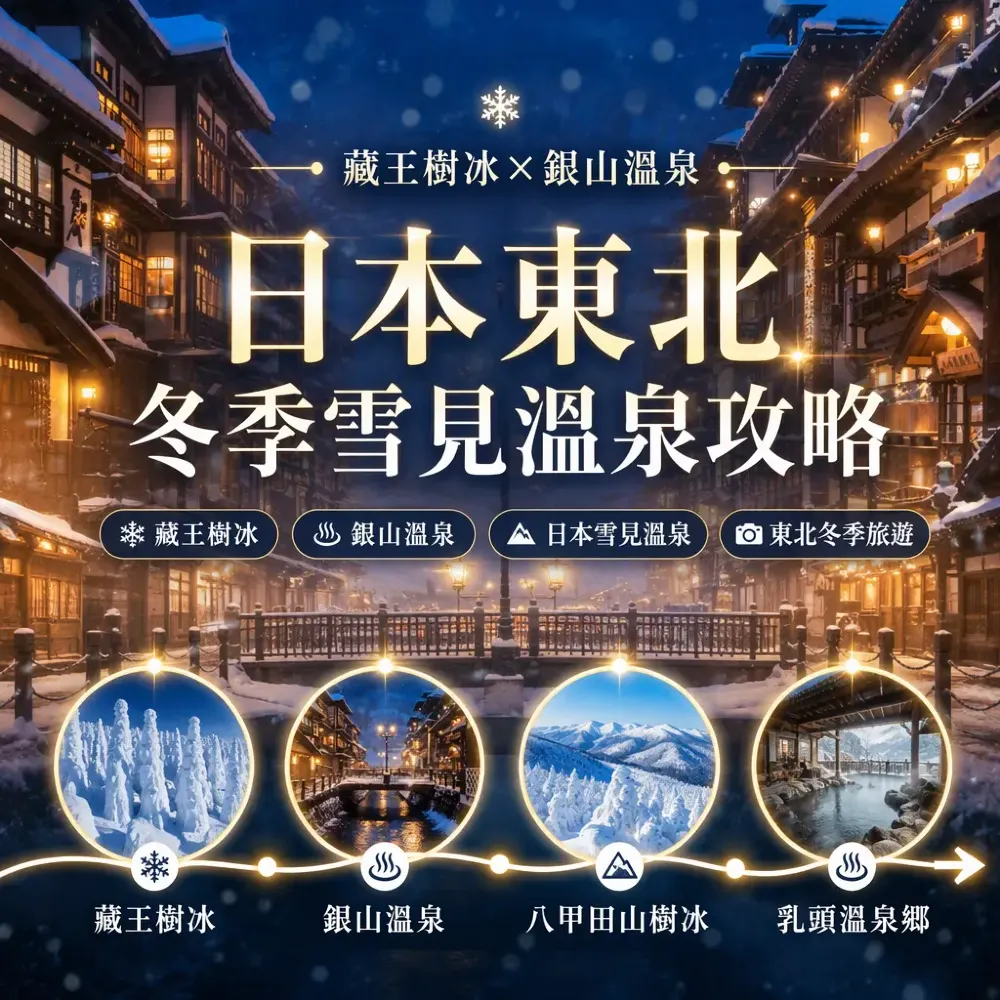 藏王樹冰×銀山溫泉｜日本東北冬季雪見溫泉攻略