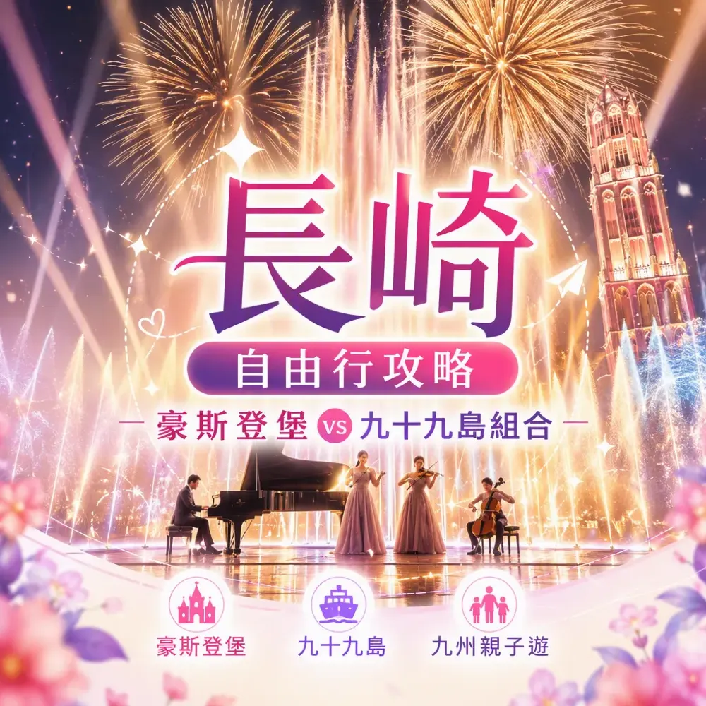 長崎自由行攻略｜豪斯登堡vs九十九島組合