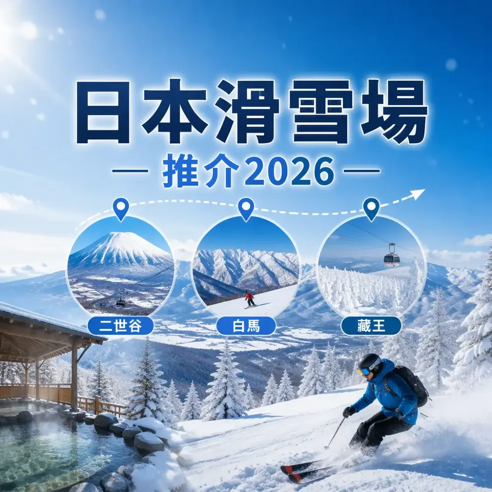 日本滑雪場推介2026｜二世谷×白馬×藏王對比＋溫泉早鳥攻略
