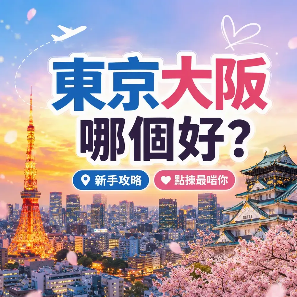 東京大阪哪個好？第一次去日本點揀｜新手攻略