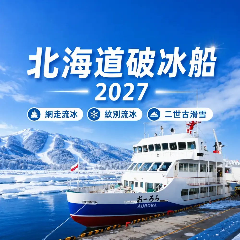 北海道破冰船2027｜網走紋別流冰＋二世古滑雪攻略