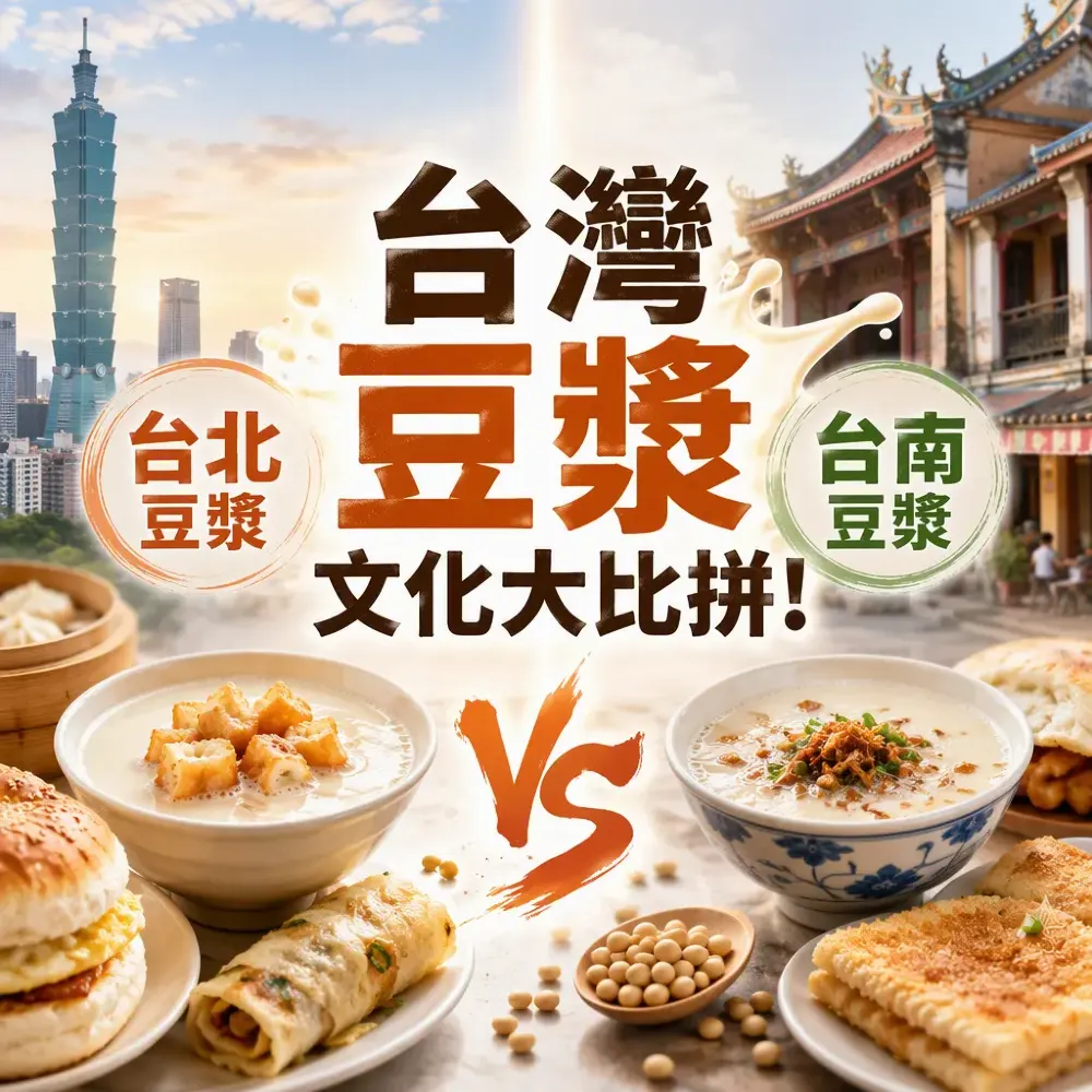台灣豆漿文化大比拼！台北vs台南邊度豆漿最正宗