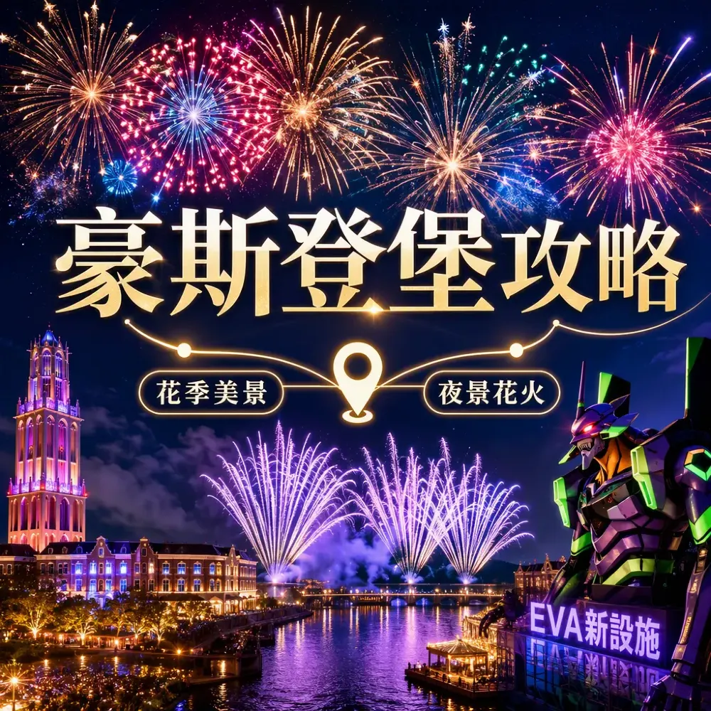 九州豪斯登堡攻略｜EVA新設施+花季+夜景一日玩法