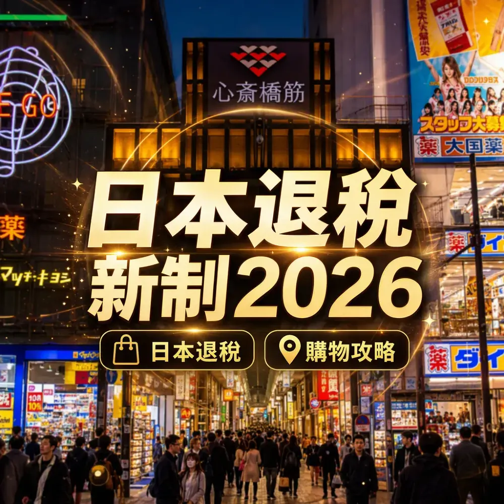 日本退稅新制2026｜11月起先付後退 港人購物攻略