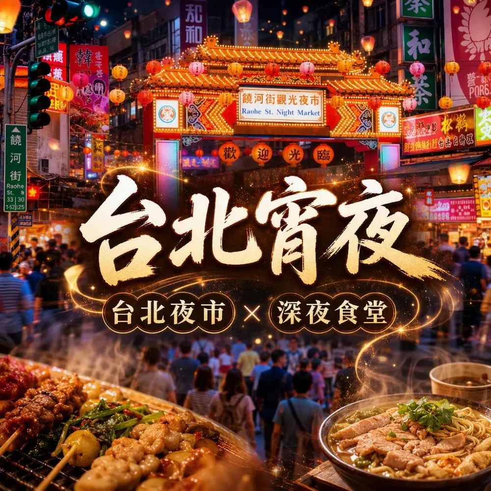 台北宵夜邊度好食？夜晚先至精彩嘅夜市+深夜食堂攻略