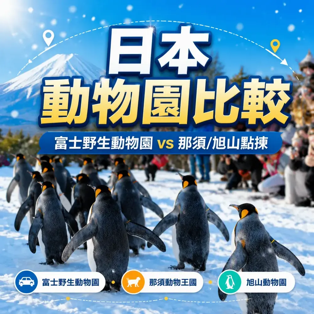 日本動物園比較｜富士野生動物園vs那須/旭山點揀