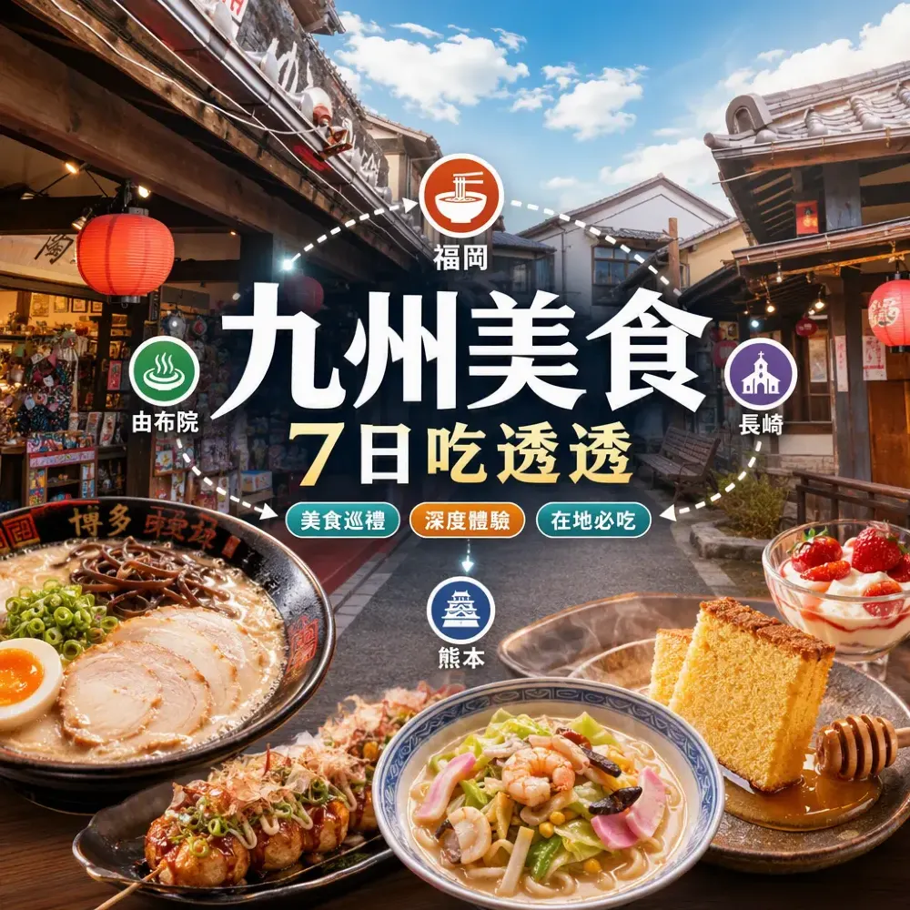 九州美食7日攻略｜福岡拉麵、由布院甜品、長崎必食