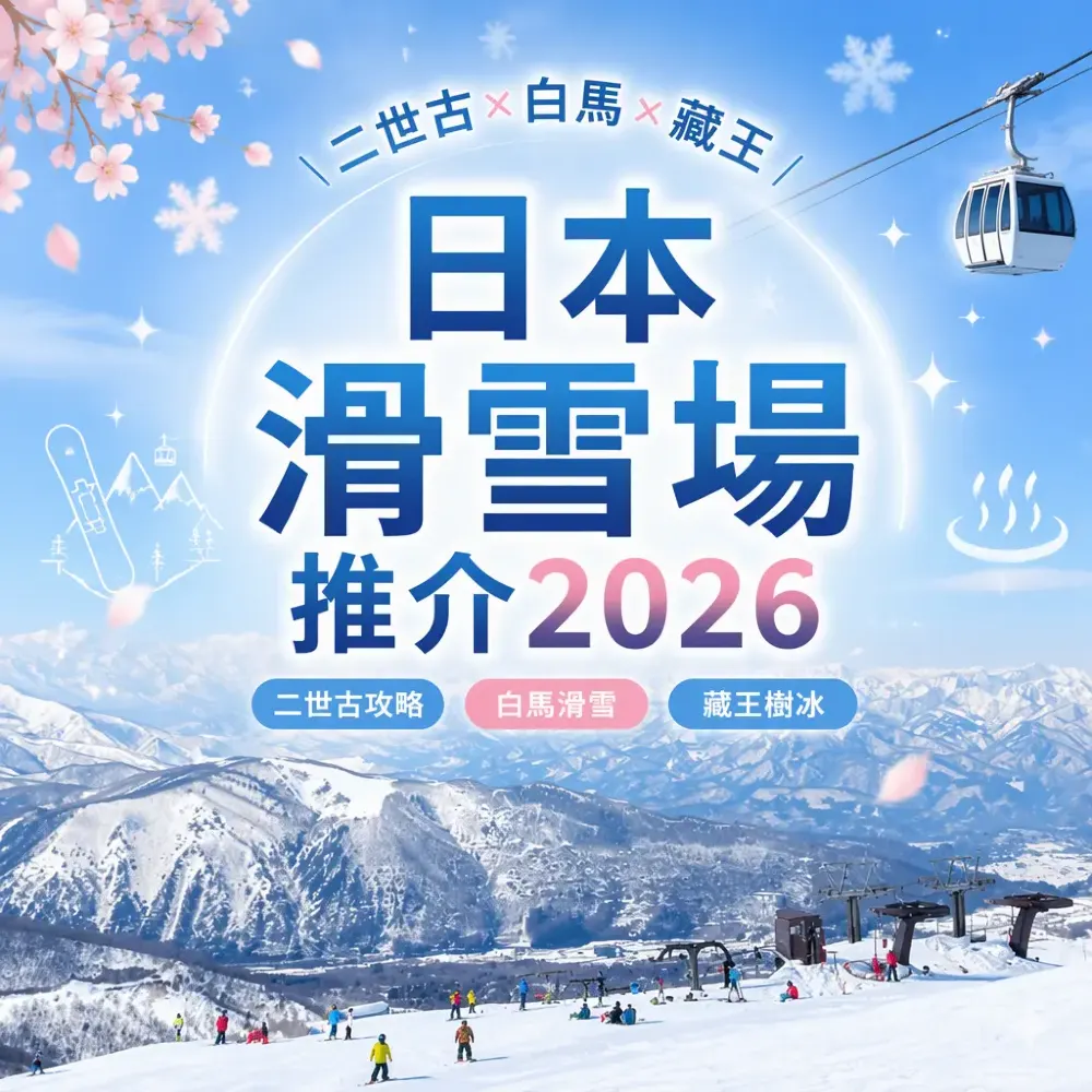 日本滑雪場推介2026｜二世古、白馬、藏王雪場比選
