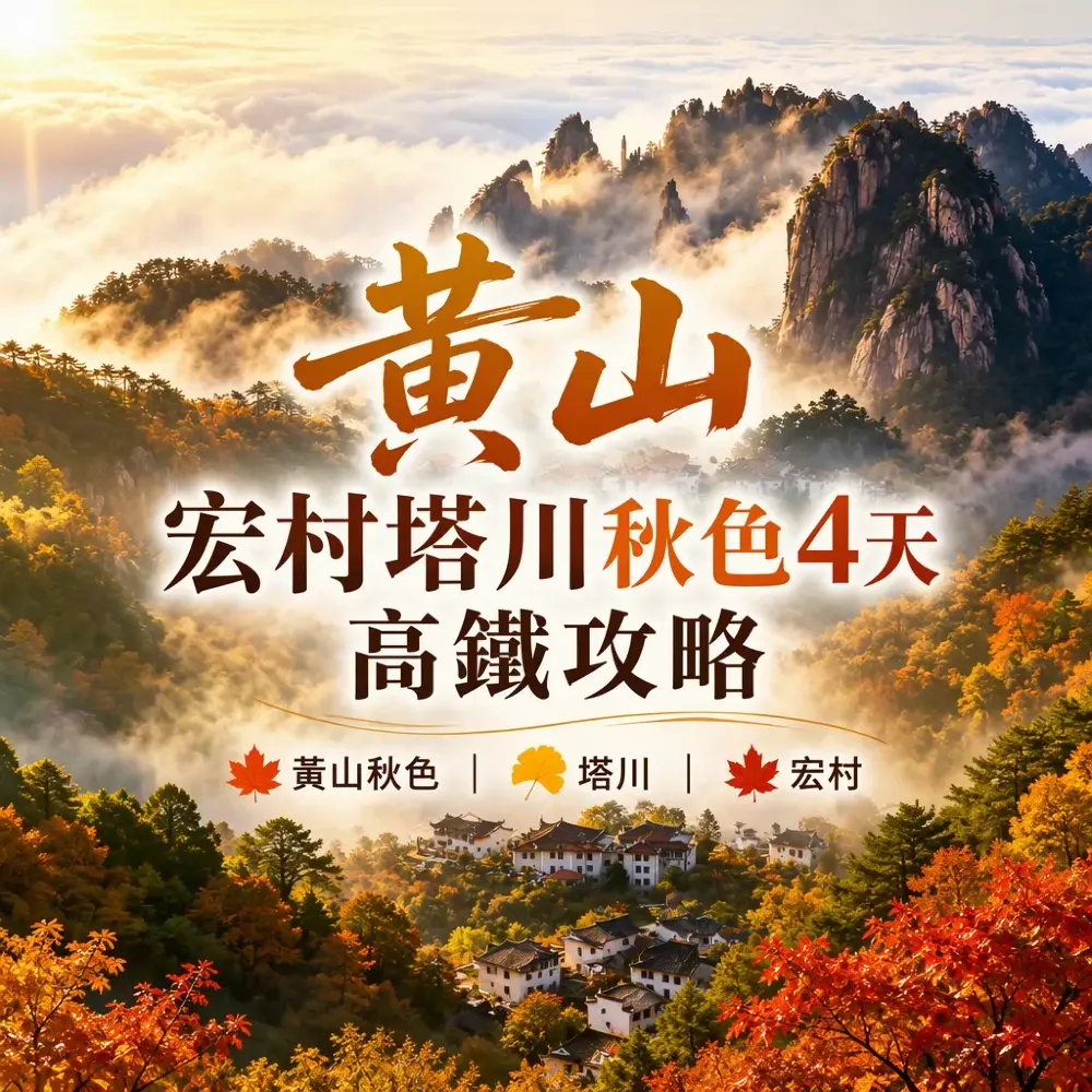 黃山宏村塔川秋色4天高鐵攻略｜港人賞秋新選擇