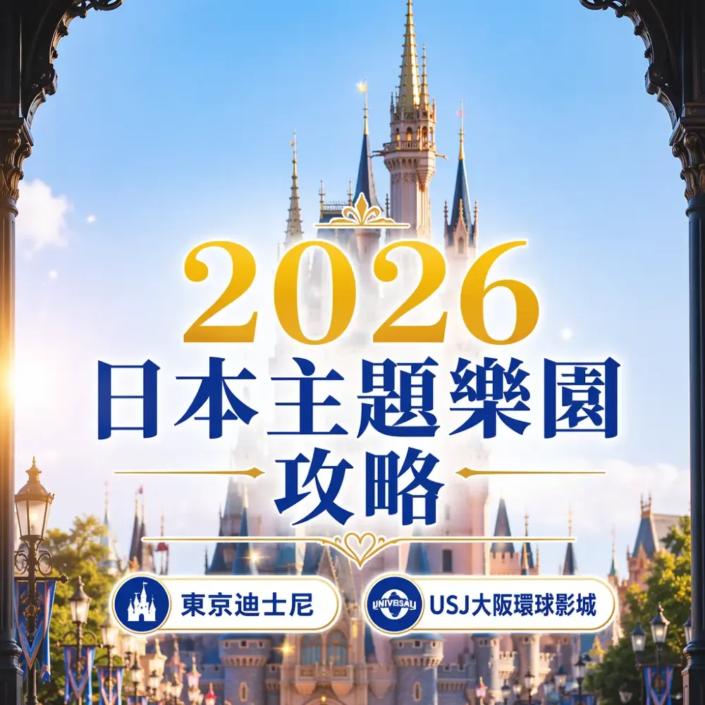 2026日本主題樂園攻略：東京迪士尼+大阪USJ親子遊全指南