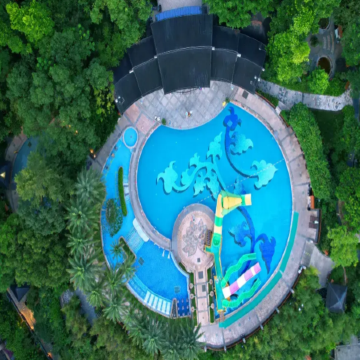 惠州+廣州2天團·龍門地派温泉度假村（浸泡·天然蘇打真温泉）打卡全球首個懸空心形無邊際泳池~天空之境~雲海天梯