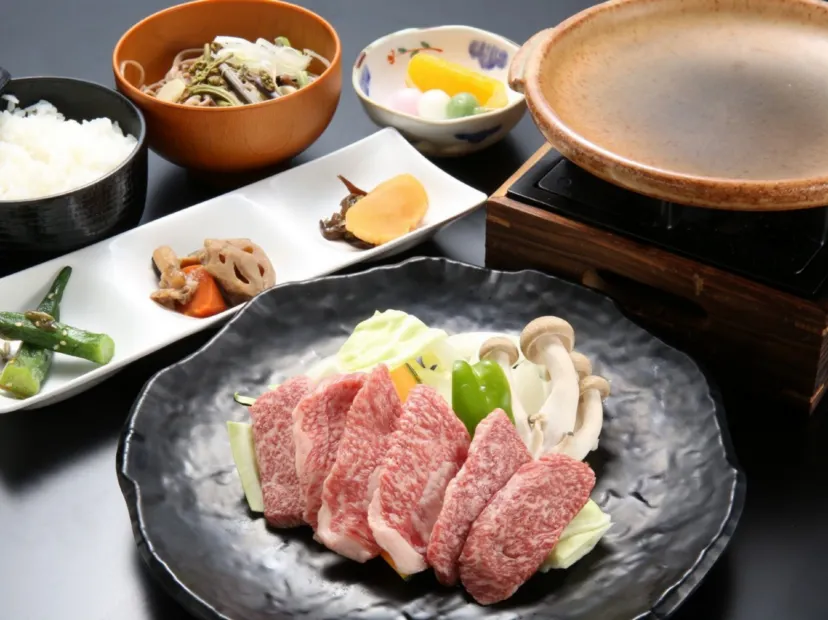飛驒牛陶板燒定食