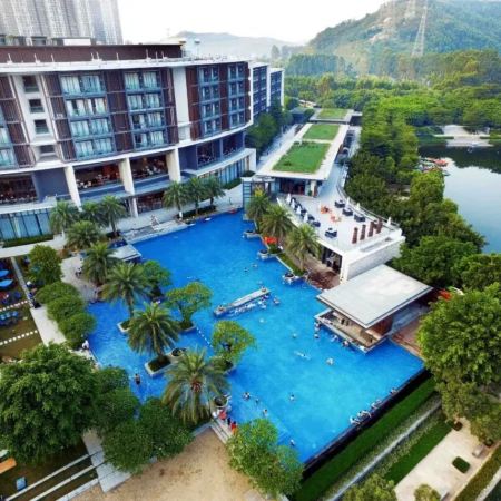 清遠2天團·清遠瞻雲度假酒店(每天首團首6位成人報名可提升入住約900呎湖景大床套房) 【任點任食刺身放題晚餐】【鮮鮑翅蘆薈木瓜浸雙鳳(每席2隻清遠雞)】  清遠森系秘境「筆架山瀑布群」