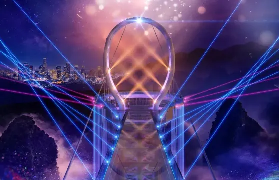 清遠黃騰峽燈光秀 