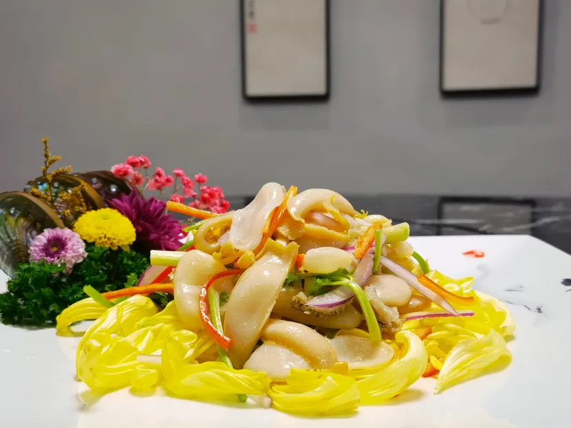 菊花撈鮑魚私房脆肉鯇宴