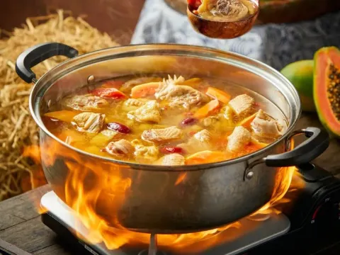 鮮木瓜浸果園雞