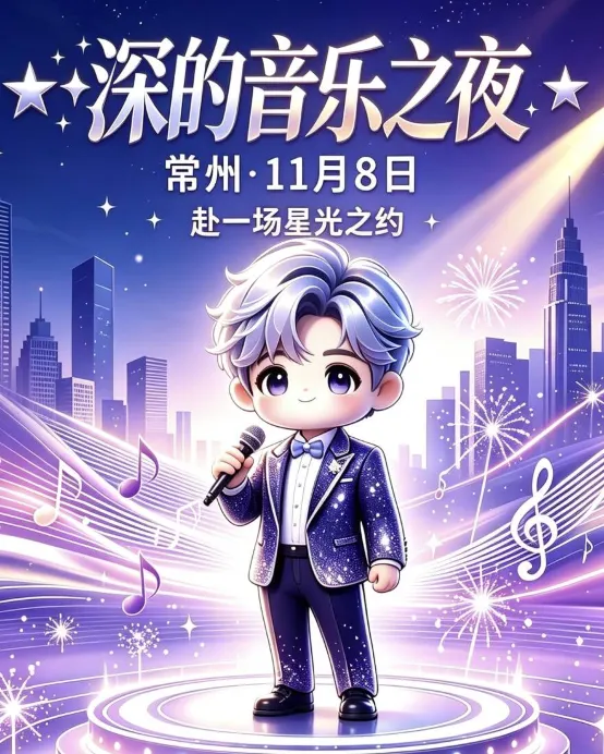 常州+上海+無錫5天團·「深深演唱會」常州站 & 秋遇江南夢