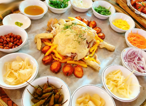 鮑魚七彩撈杏花雞宴