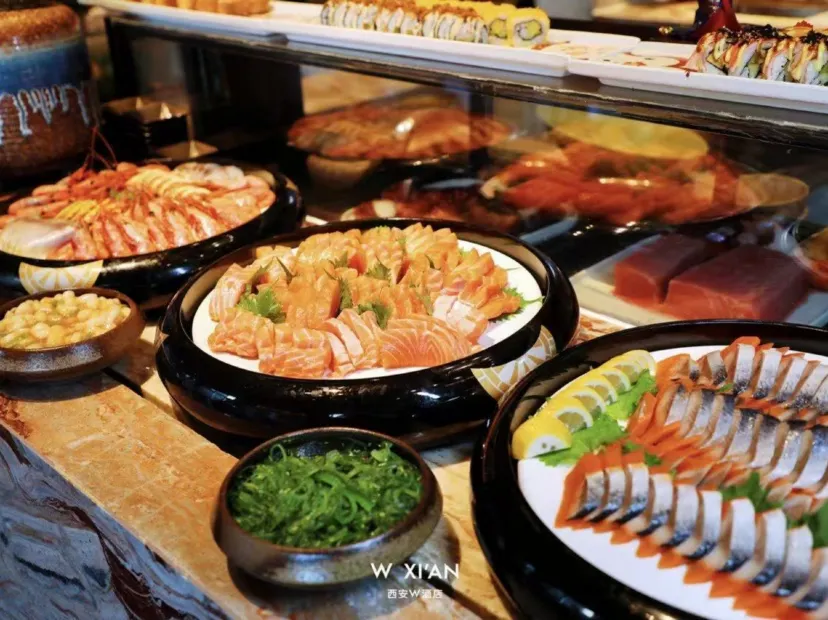 西安W酒店豪華自助餐	