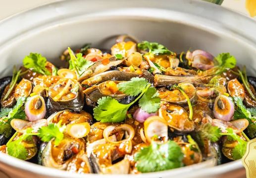 (堂做)無焰巖焗海鱔之韻+(堂做)無火石烤安格斯牛肉+石鍋金湯花膠煲海鮮宴 